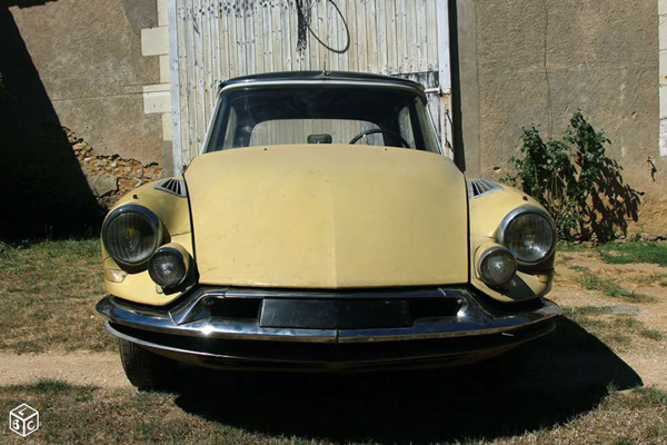LEMEZARU Hongrie : CITROËN DS19 Jaune Citron – Friction Et Bruiteur – Rare