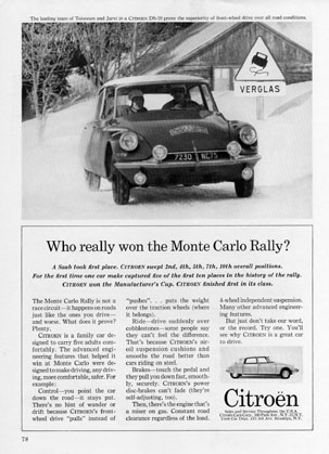 Citroën DS 19 - Rallye Automobile Monte-Carlo 1963 - Neyret